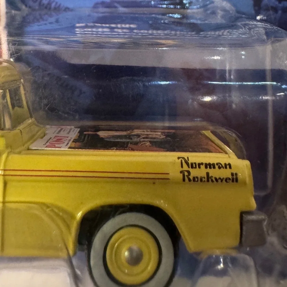 Johnny Lightning Saturday Evening Post 1955 Chevy Cameo Yellow Norman Rockwell